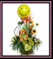 Cesta base con peluche y globo